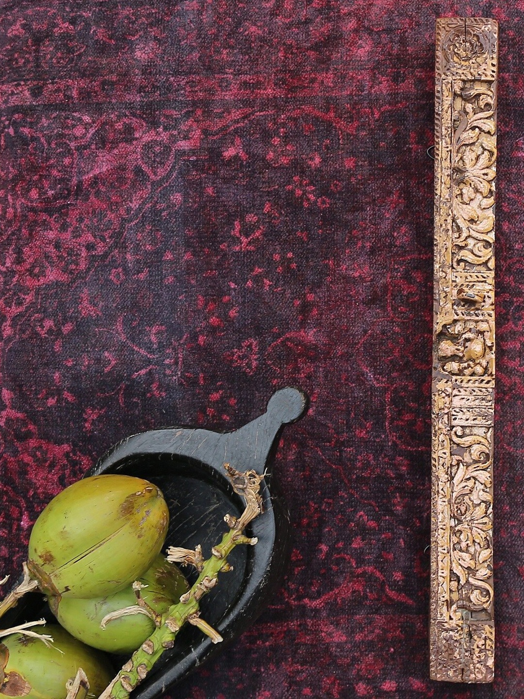 

Amoliconcepts Revive Brown Antique Wood Ganesha Wall Panel Showpiece