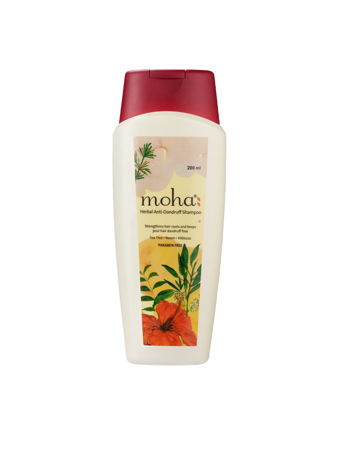 

moha Herbal Anti-Dandruff Shampoo with Neem & Tea Tree - 200ml, White