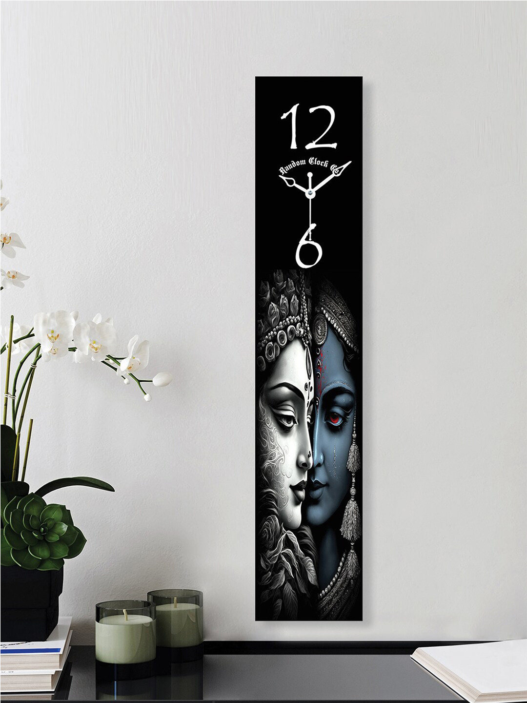 

RANDOM Black & Grey Classic Printed Contemporary Rectangle Wall Clock