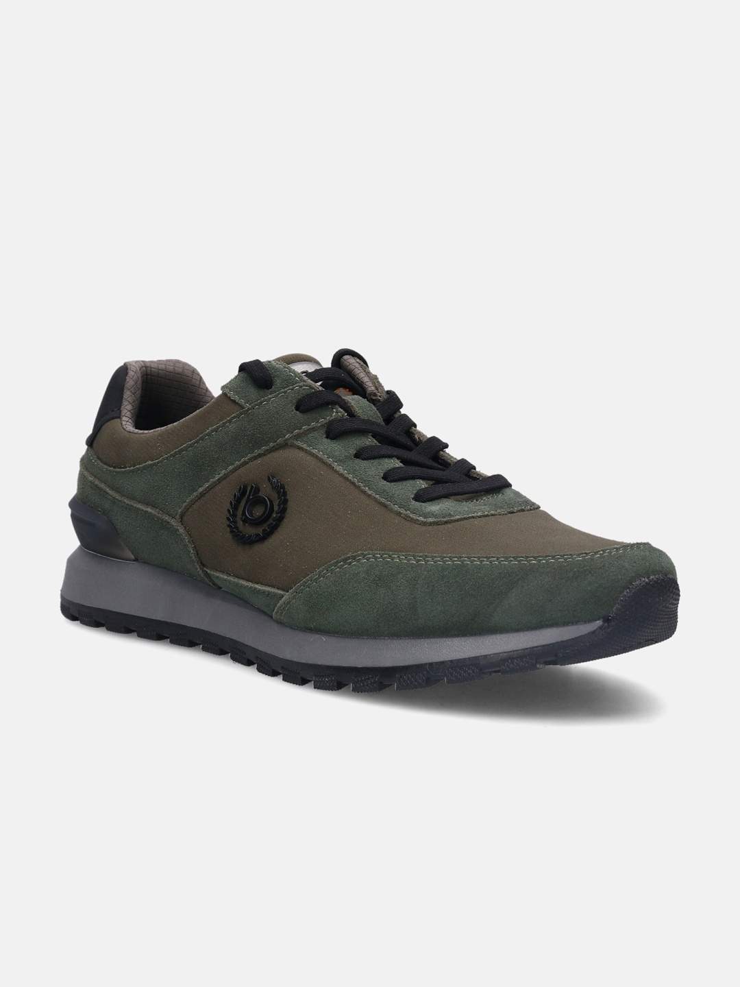

Bugatti Men Gumero Comfort Insole Leather Basics Sneakers, Olive