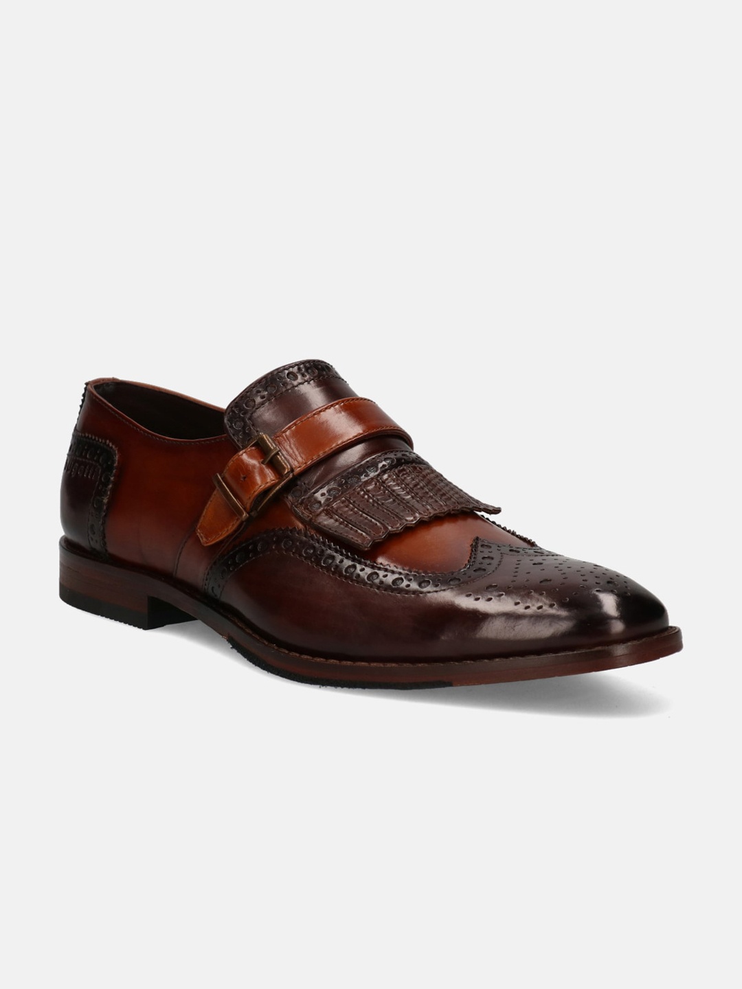 

Bugatti Men Rico Flex Comfort Insole Leather Half Brogues Loafers, Brown