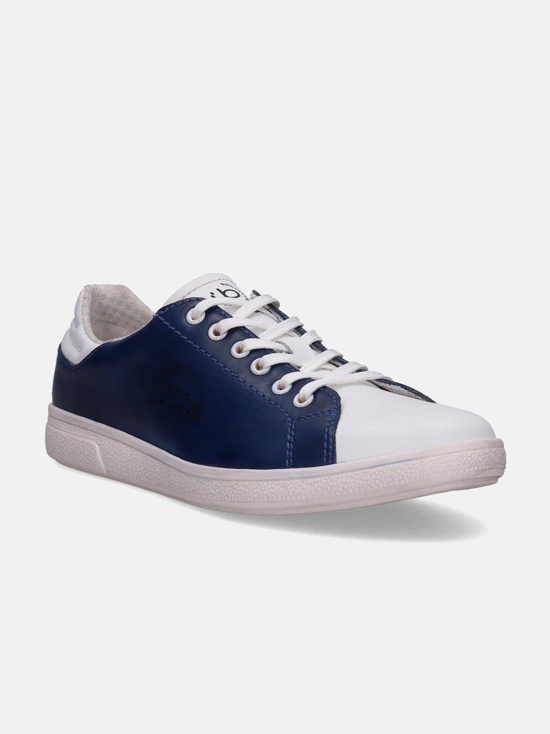 Bugatti Carmelo Men Colourblocked Leather Sneakers, White