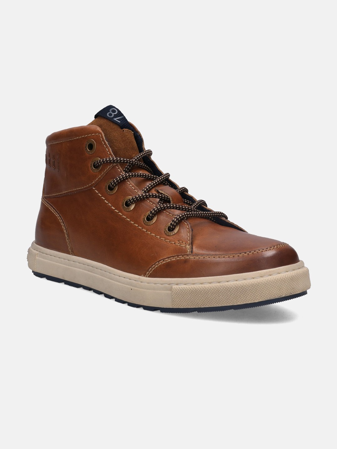 

Bugatti Men Leather Mid-Top Regular Boots, Brown