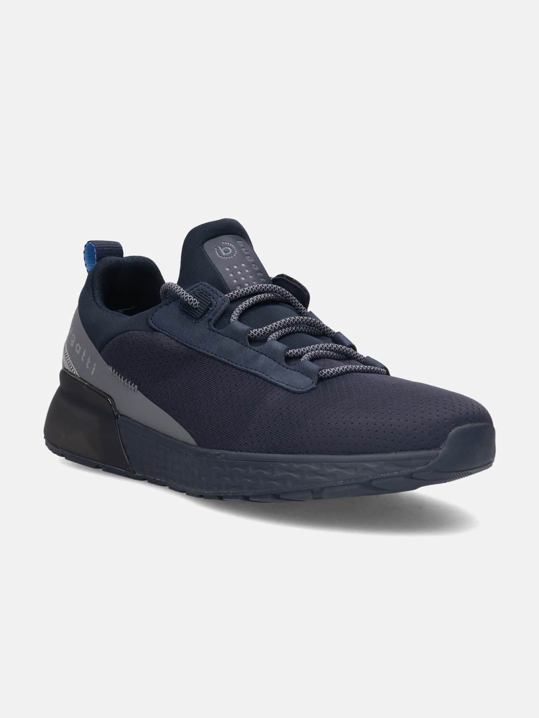 

Bugatti Men Plasma Perforations Comfort Insole Textile Basics Sneakers, Navy blue