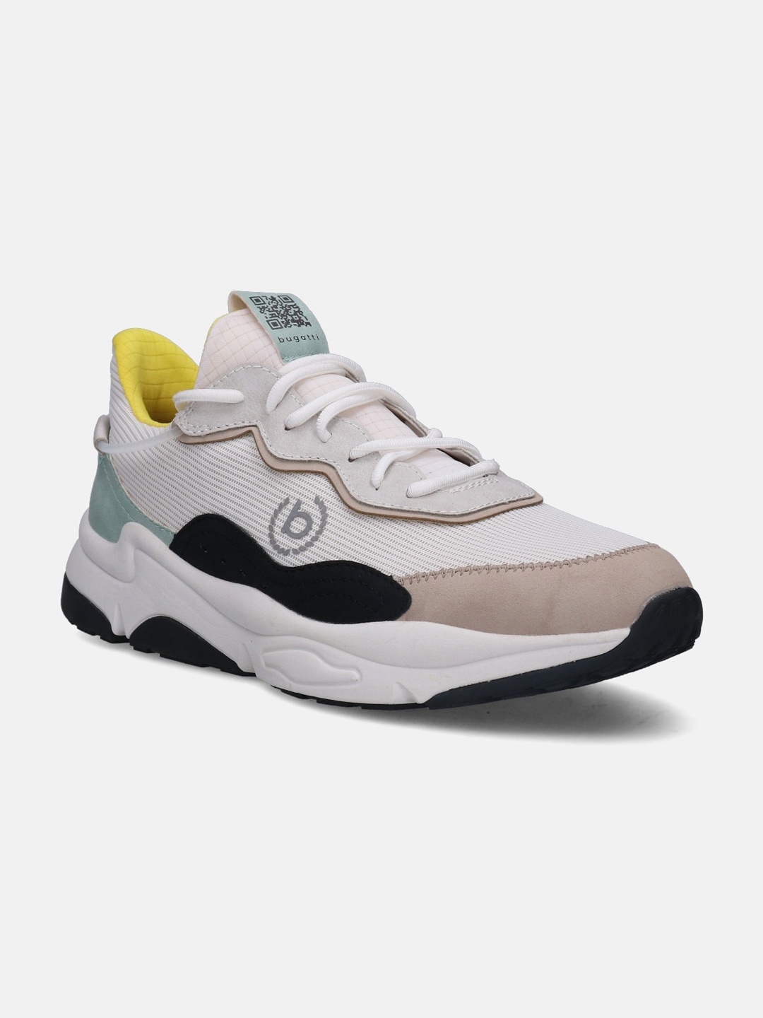 

Bugatti Adelson White & Multi Colour Knitted Sports