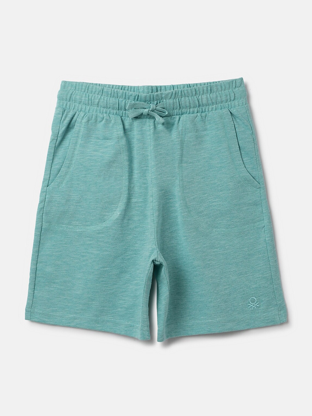 

United Colors of Benetton Boys Mid Rise Cotton Shorts, Green
