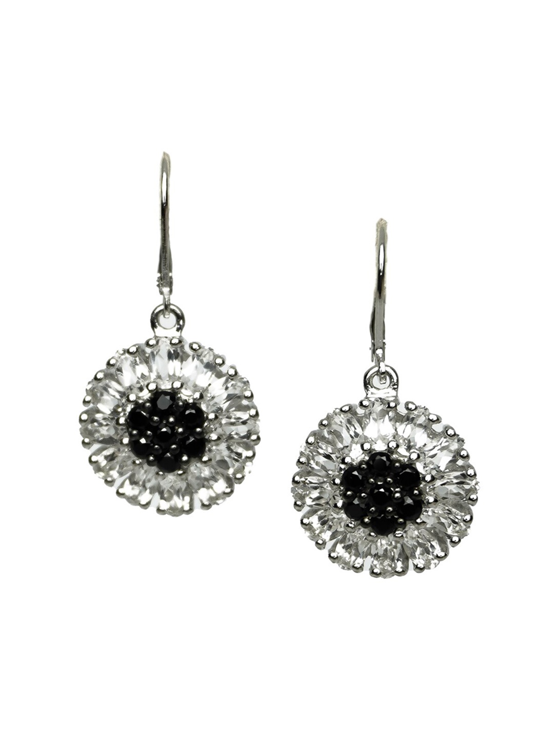 

HIFLYER JEWELS Sterling Silver Floral Drop Earrings