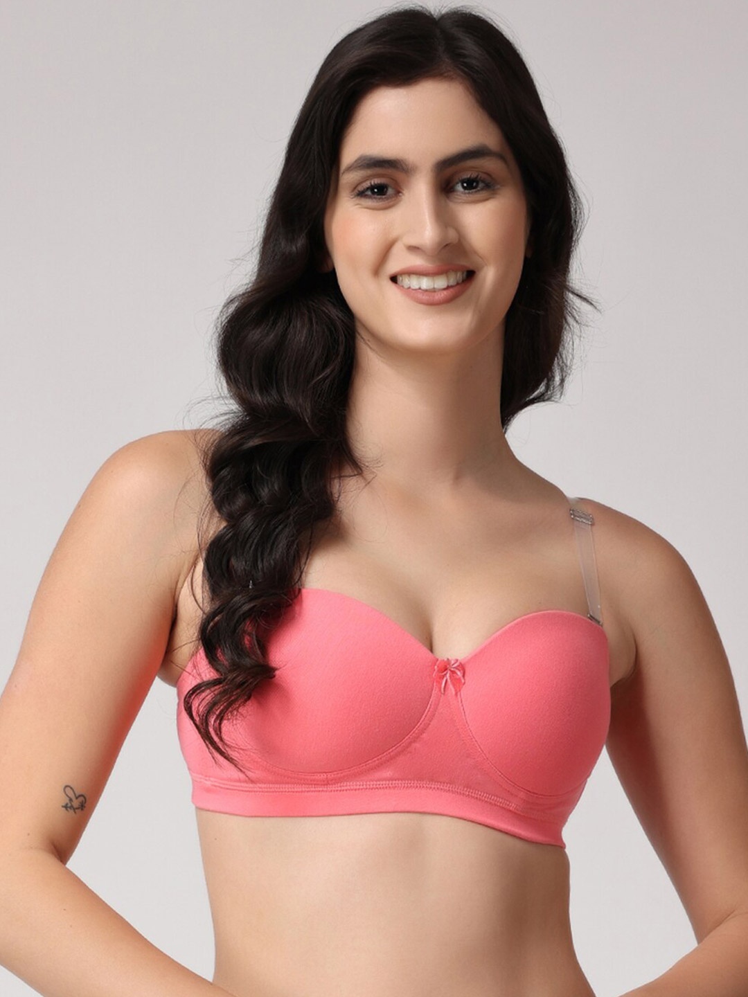 

Floret Heavily Padded All Day Comfort Medium Coverage Push-Up Bra, Rose