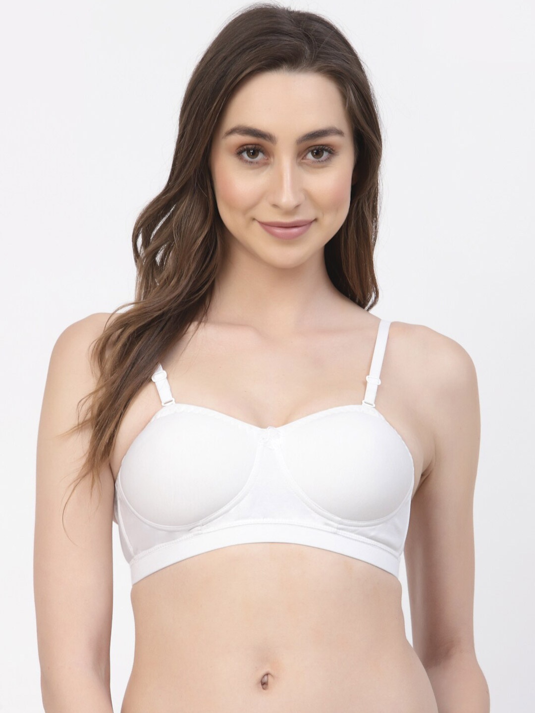 

Floret Medium Coverage Heavily Padded All Day Comfort Seamless T-Shirt Bra, White