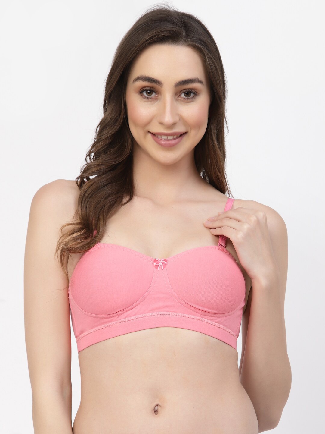 

Floret Medium Coverage Heavily Padded High-Support Bra, Pink