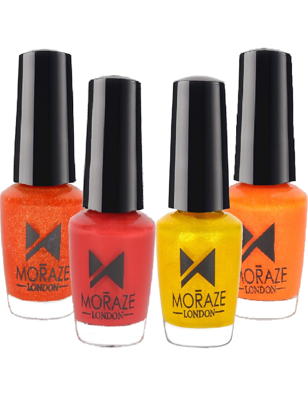 

Moraze Set Of 4 Long Stay Nail Polishes-5ml Each, Orange