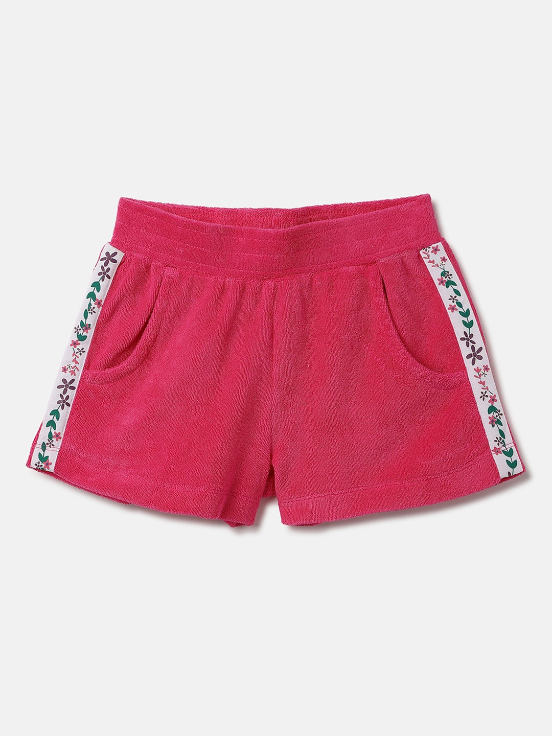 

United Colors of Benetton Girls Mid-Rise Shorts, Fuchsia
