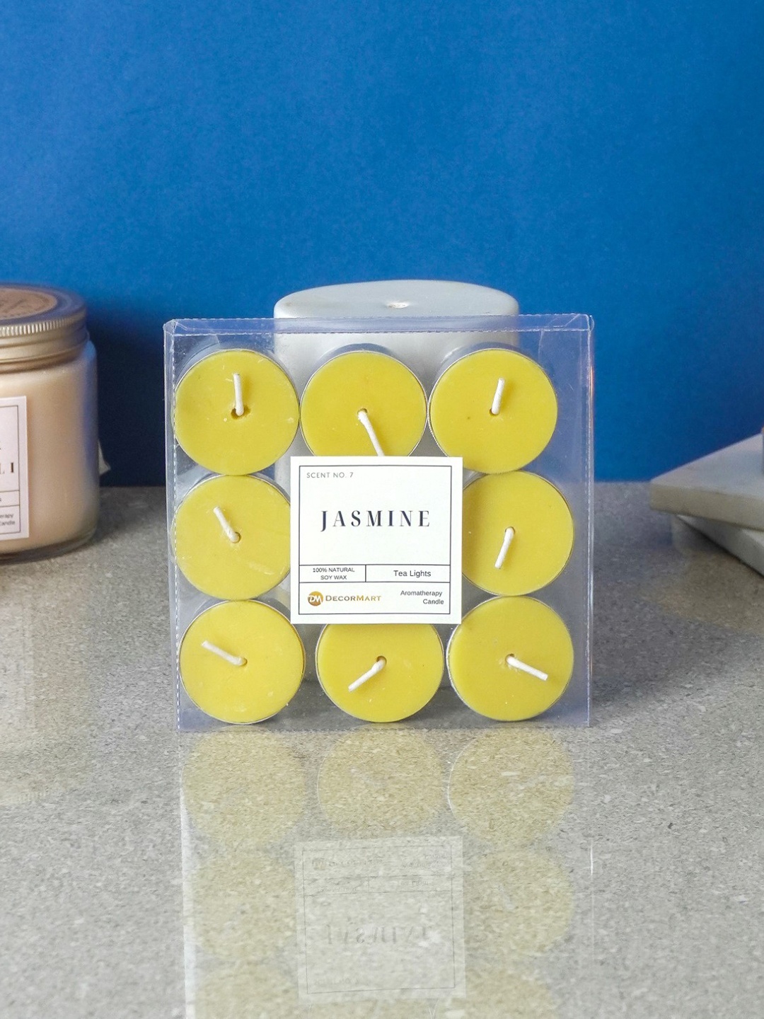 

The Decor Mart Green 9 Pieces Jasmine Scented Tealight Candles
