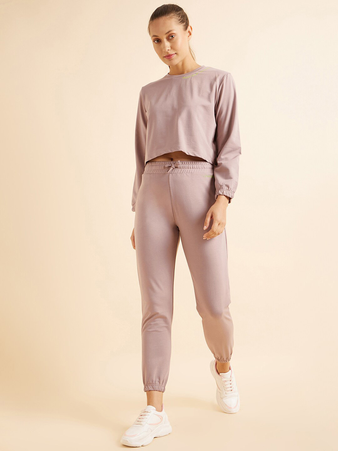 

Sweet Dreams Pink Round Neck Pure Cotton TrackSuit