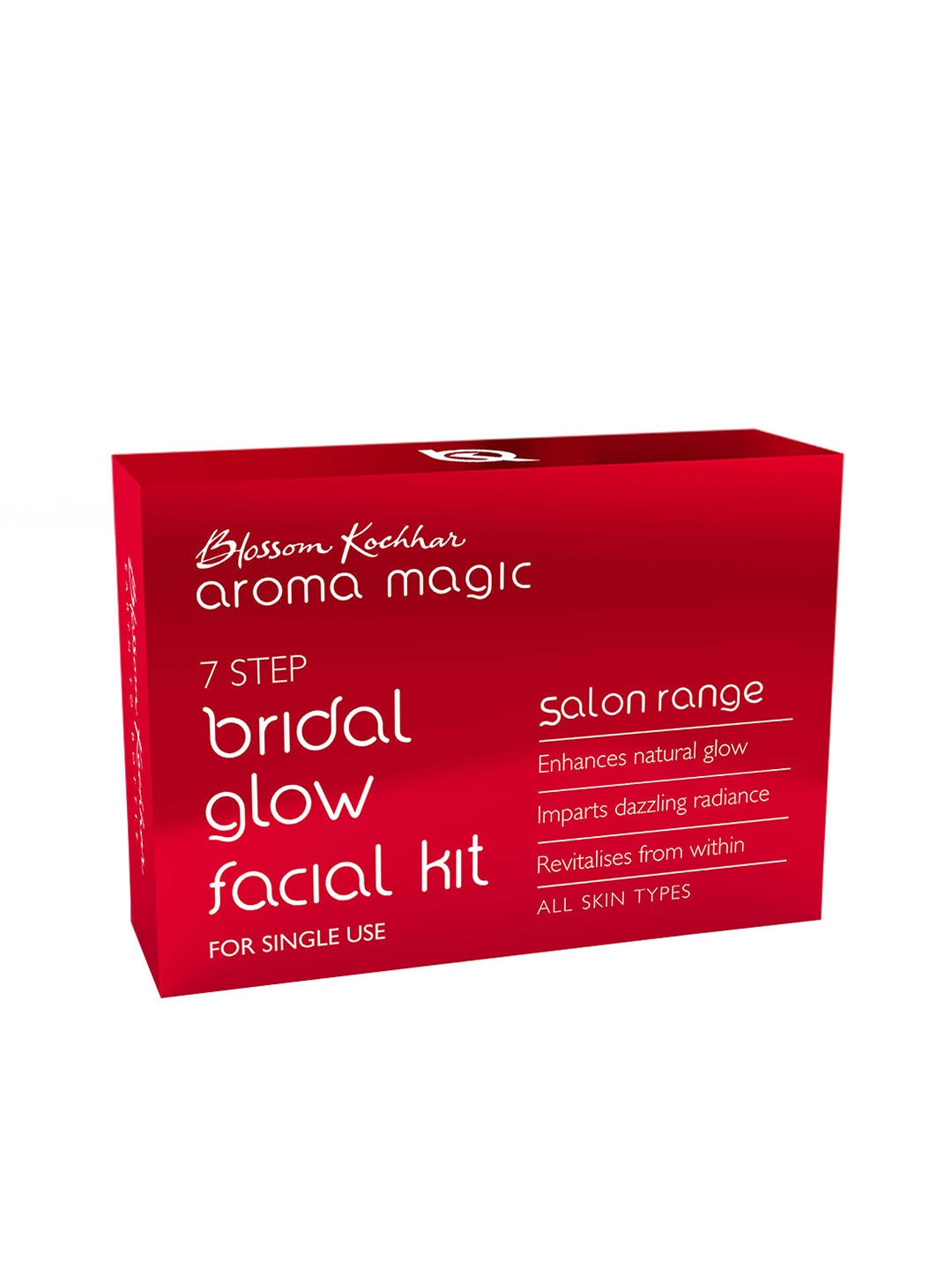 

Aroma Magic 7 Step Bridal Facial Kit For All Skin Types Single Use, Red