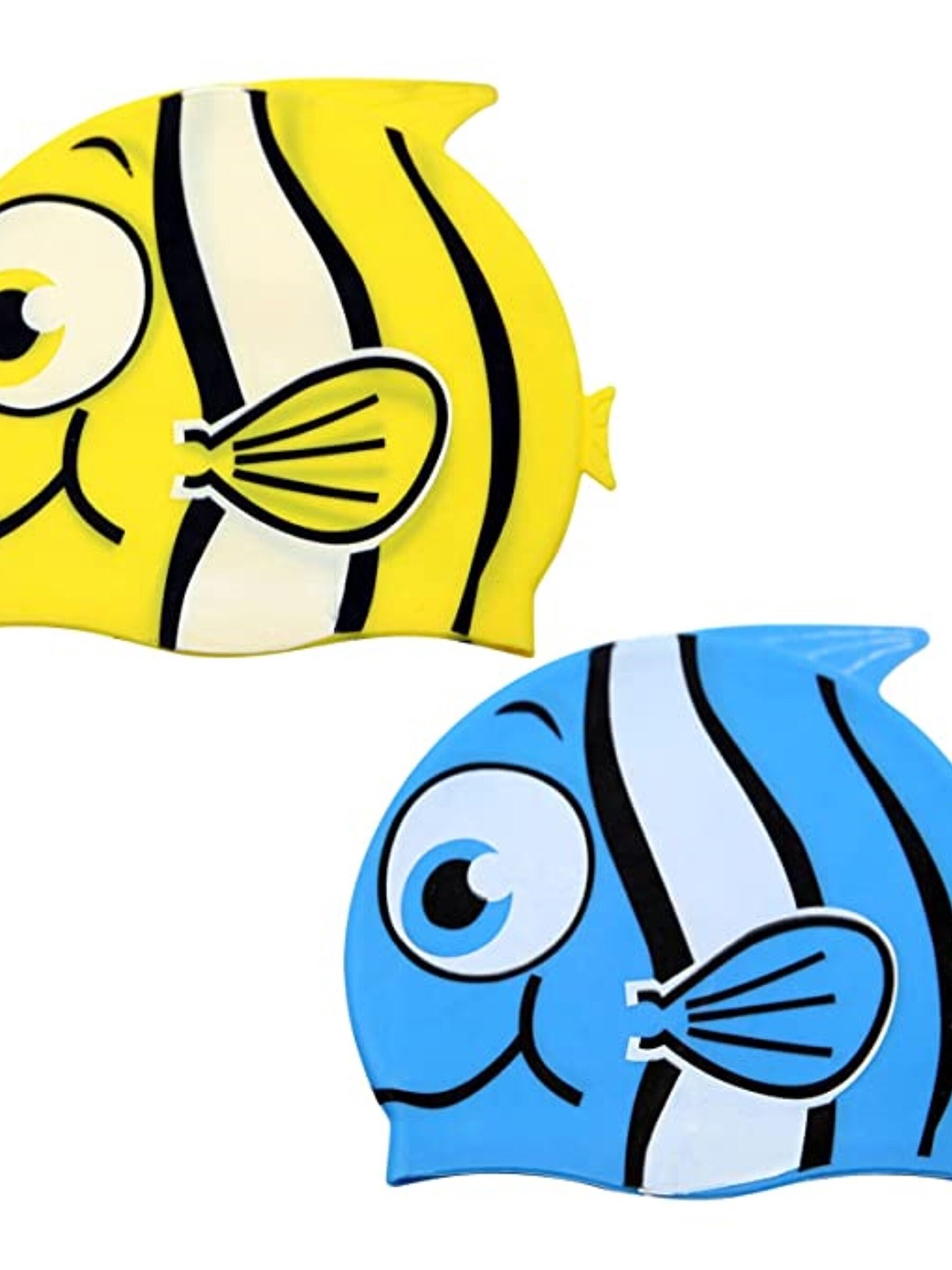 

EL REGALO Kids Pack Of 2 Printed Swimming Cap, Yellow
