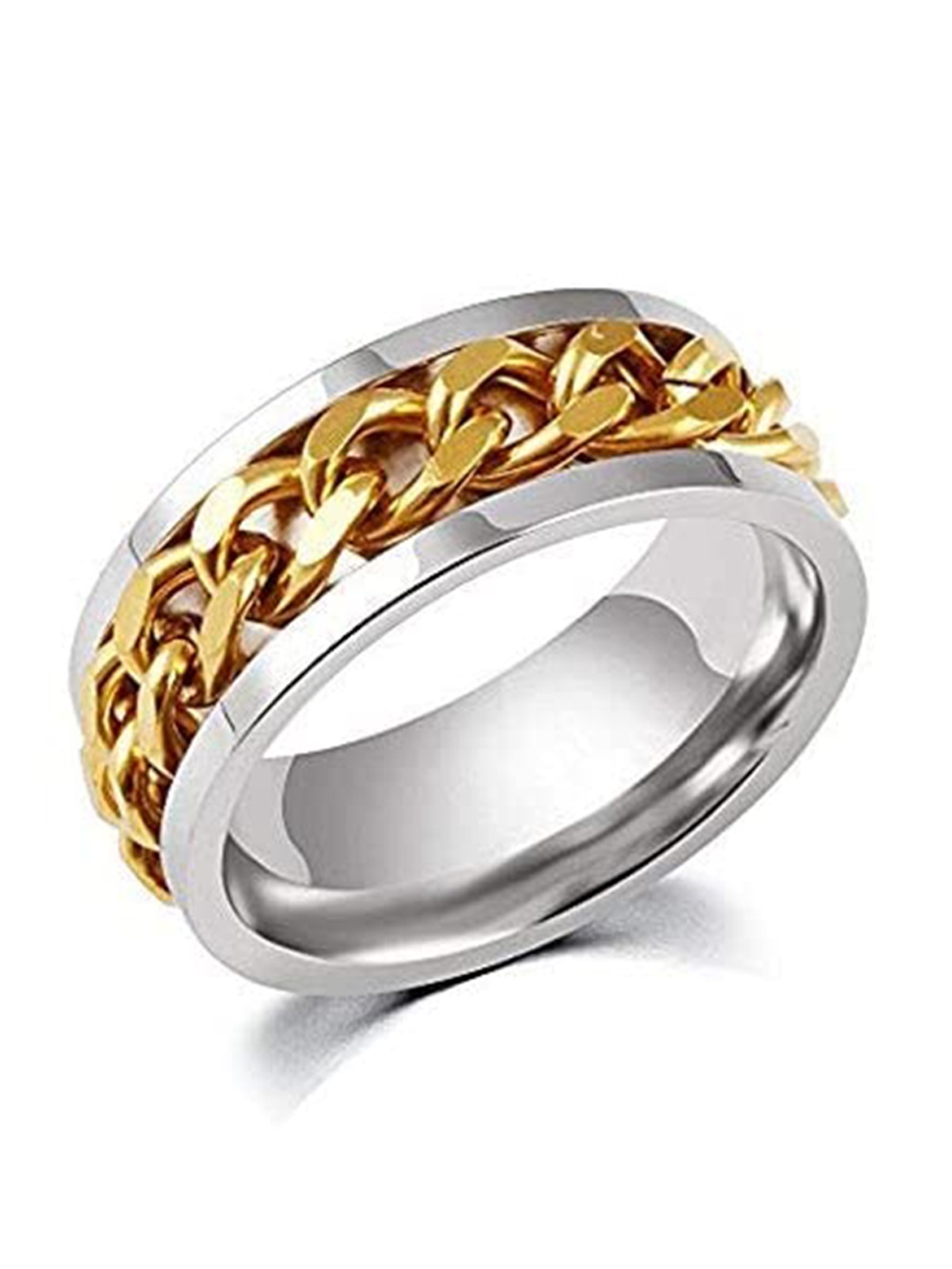 

VIEN Gold- Plated Chain Linked Ring