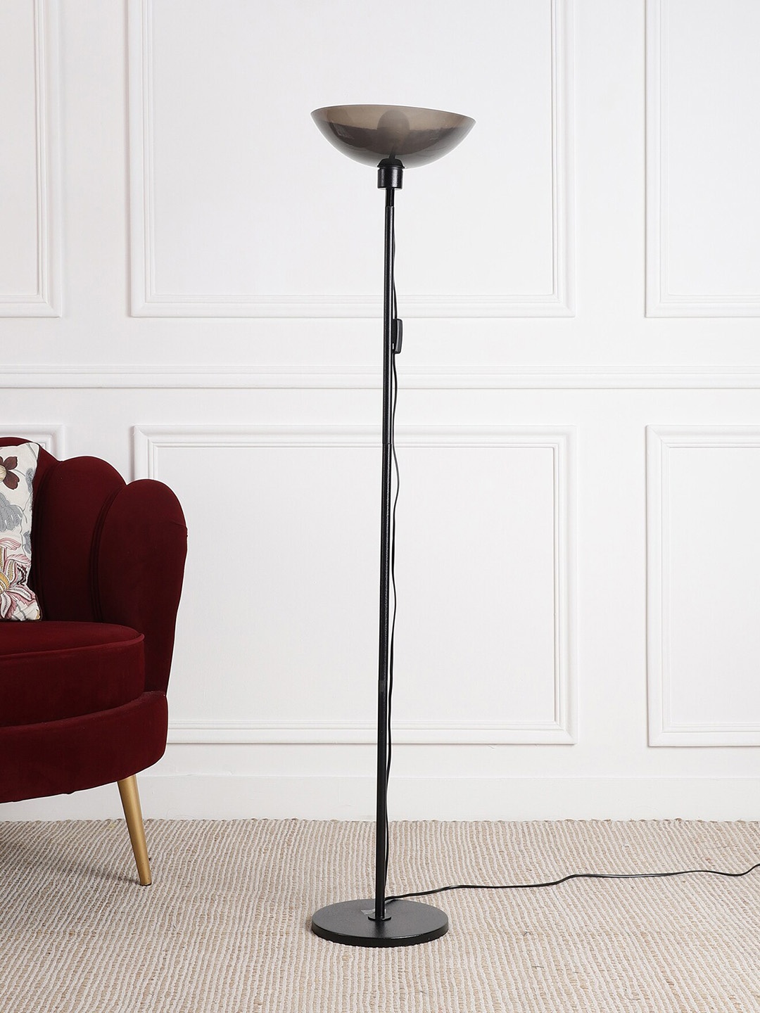 

SANDED EDGE Black Contemporary Floor Lamp