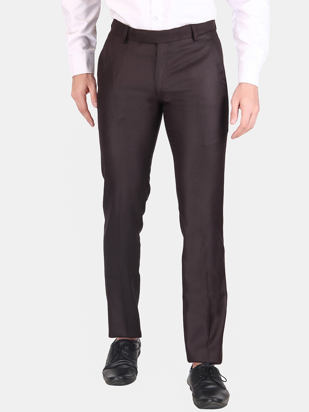 

TrulyFeb Men Maroon Slim Fit Trousers