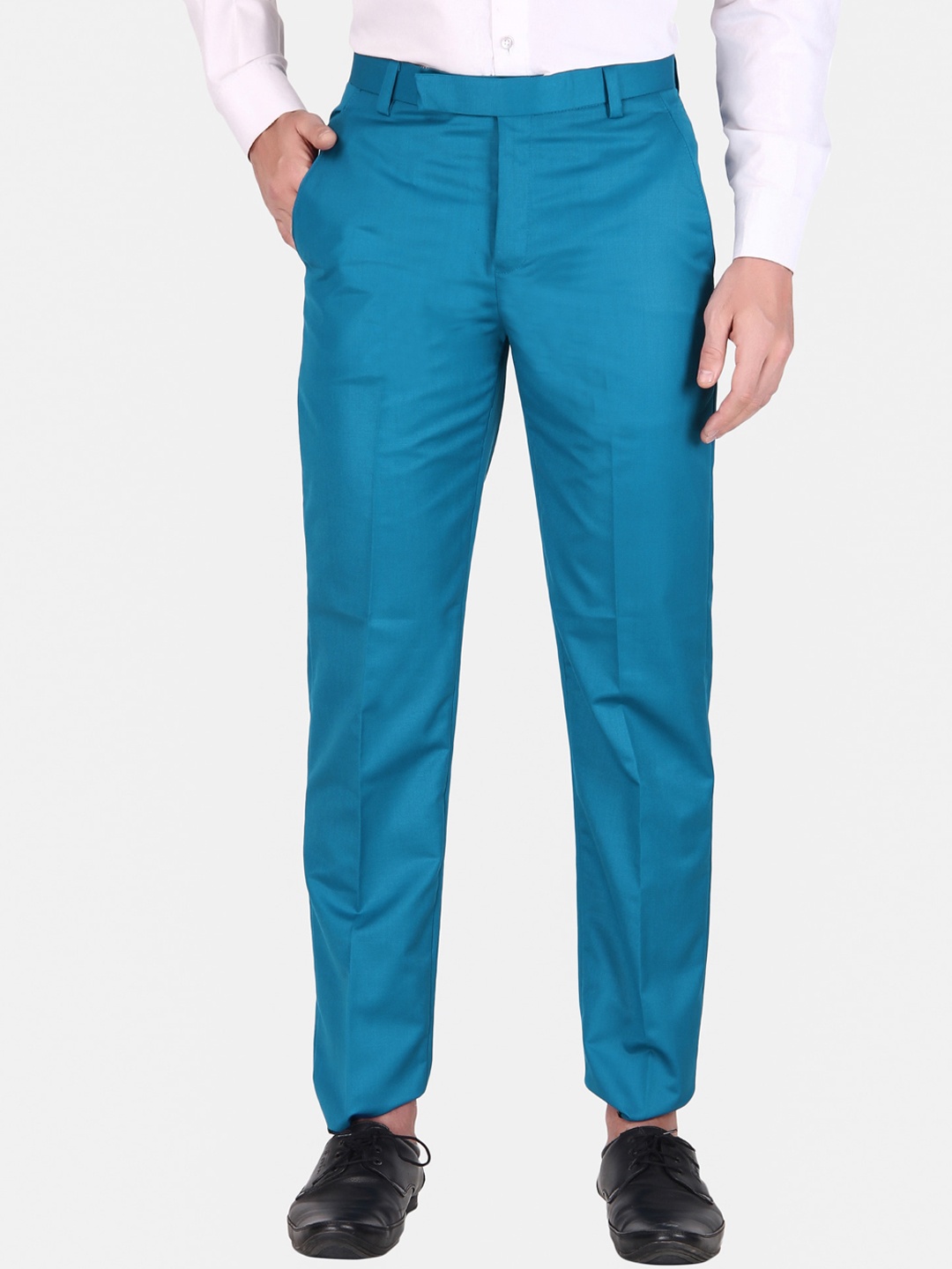 

TrulyFeb Men Blue Slim Fit Trousers