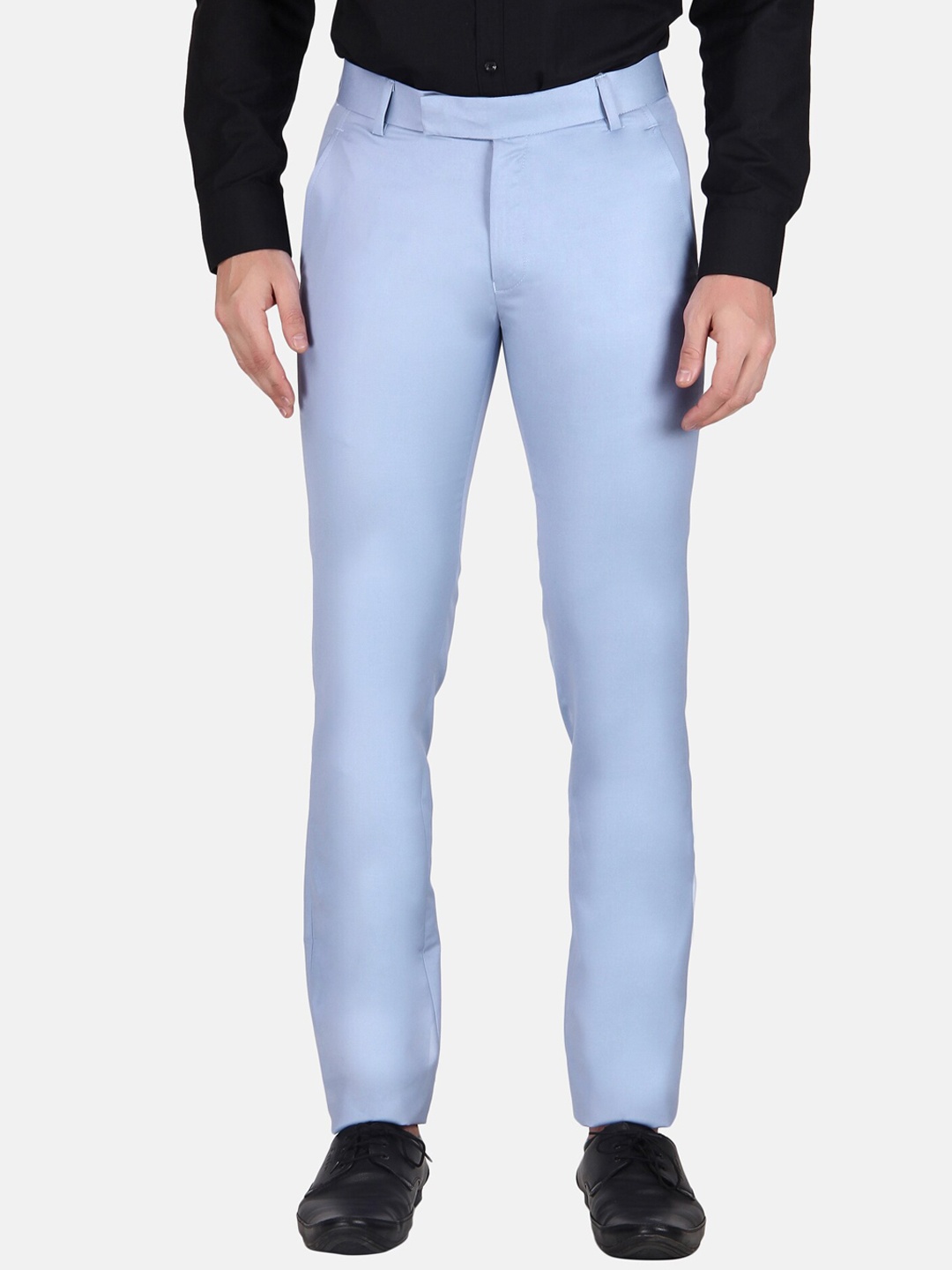 

TrulyFeb Men Blue Slim Fit Trousers
