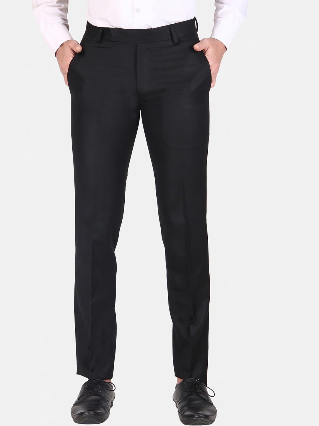 

TrulyFeb Men Black Slim Fit Trousers