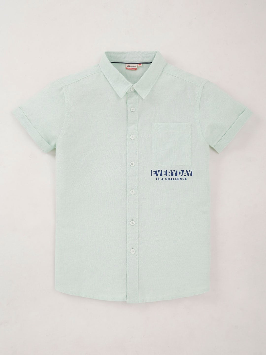 

edheads Boys Oxford Cotton Casual Shirt, Green