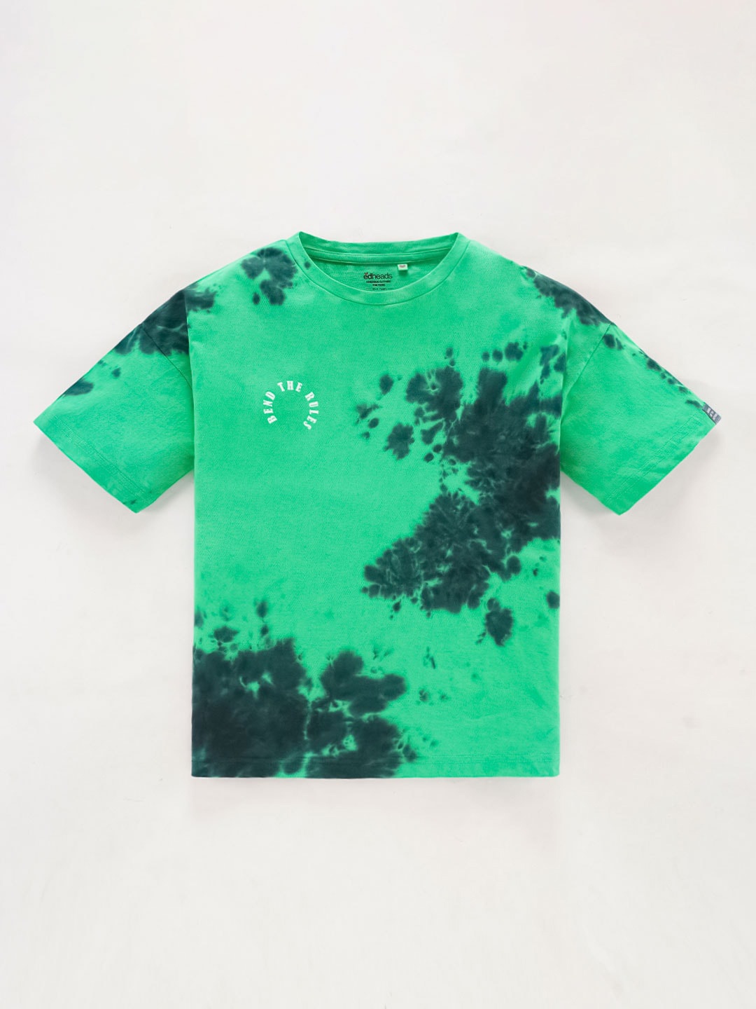 

edheads Boys Tie & Dyed Cotton T-shirt, Green