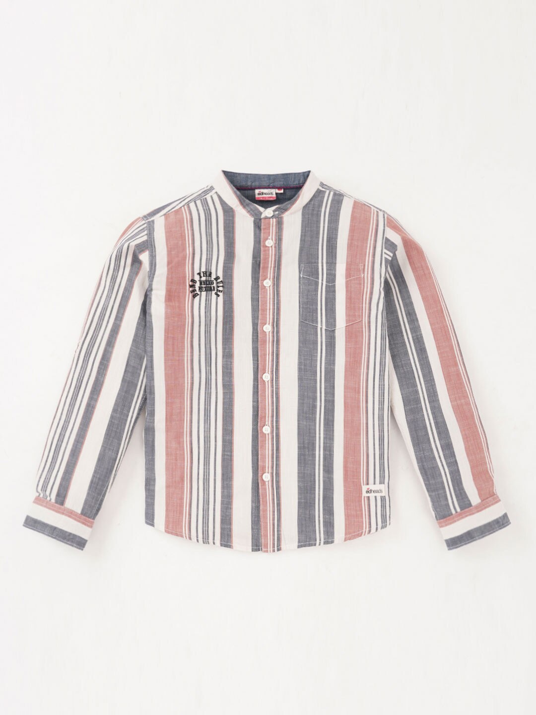 

edheads Boys Striped Cotton Casual Shirt, Pink