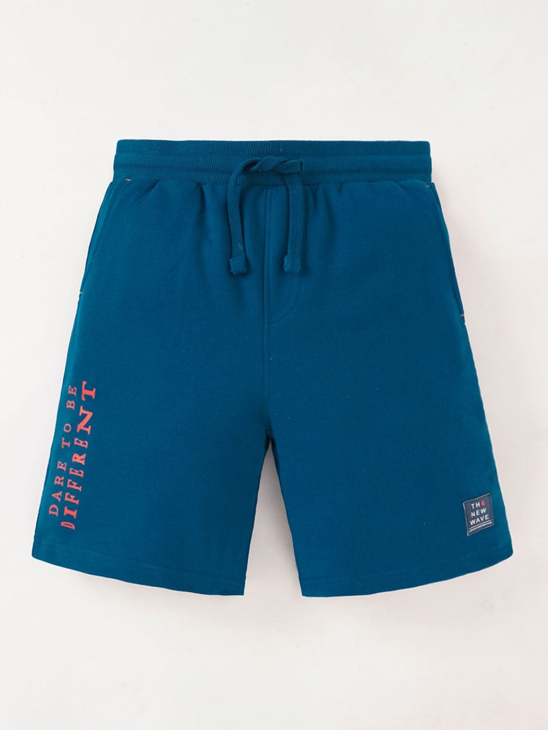

edheads Boys Typography Printed Knee Length Cotton Shorts, Blue