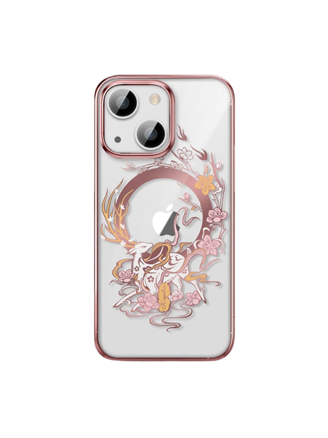 

TREEMODA Magsafe iPhone 14 Printed Mobile Back Case, Pink