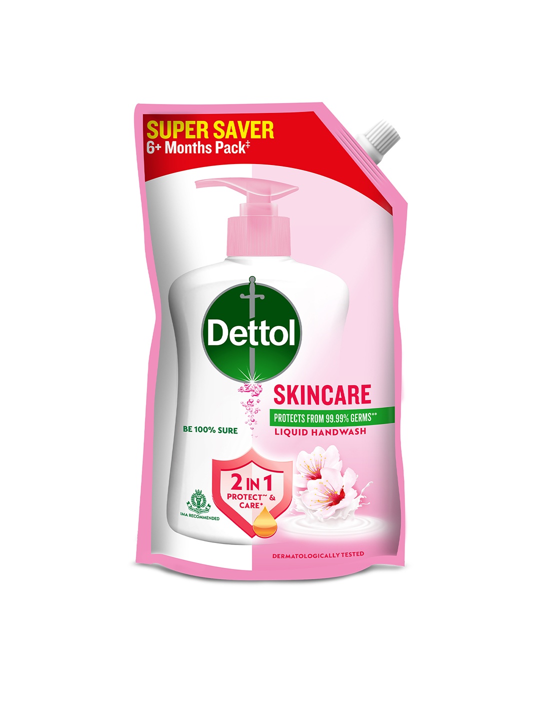 

Dettol Skincare pH-Balanced Liquid Hand Wash Refill Pouch - 675ml, Pink