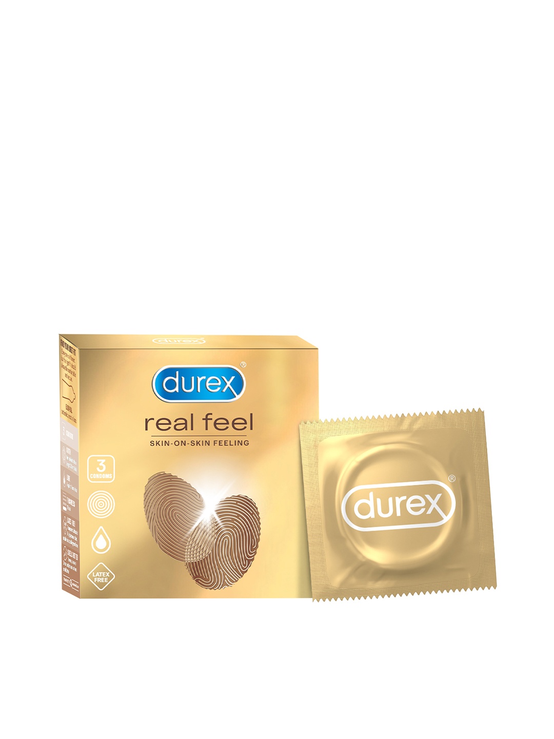 

Durex Real Feel Latex-Free Condom - 3 Count, Gold