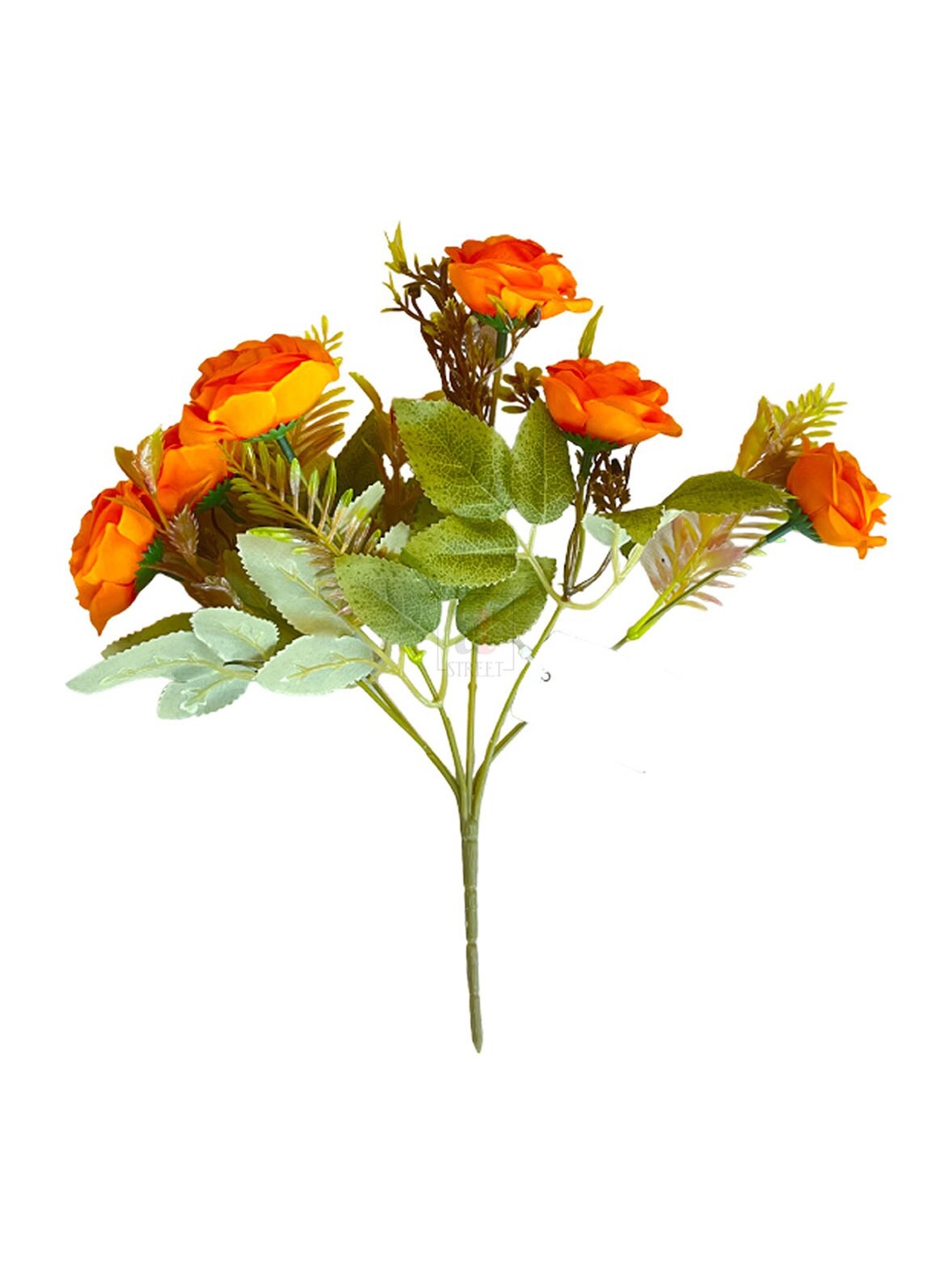 

Art Street 6 Heads Artificial Silk Rose Bunch, Orange