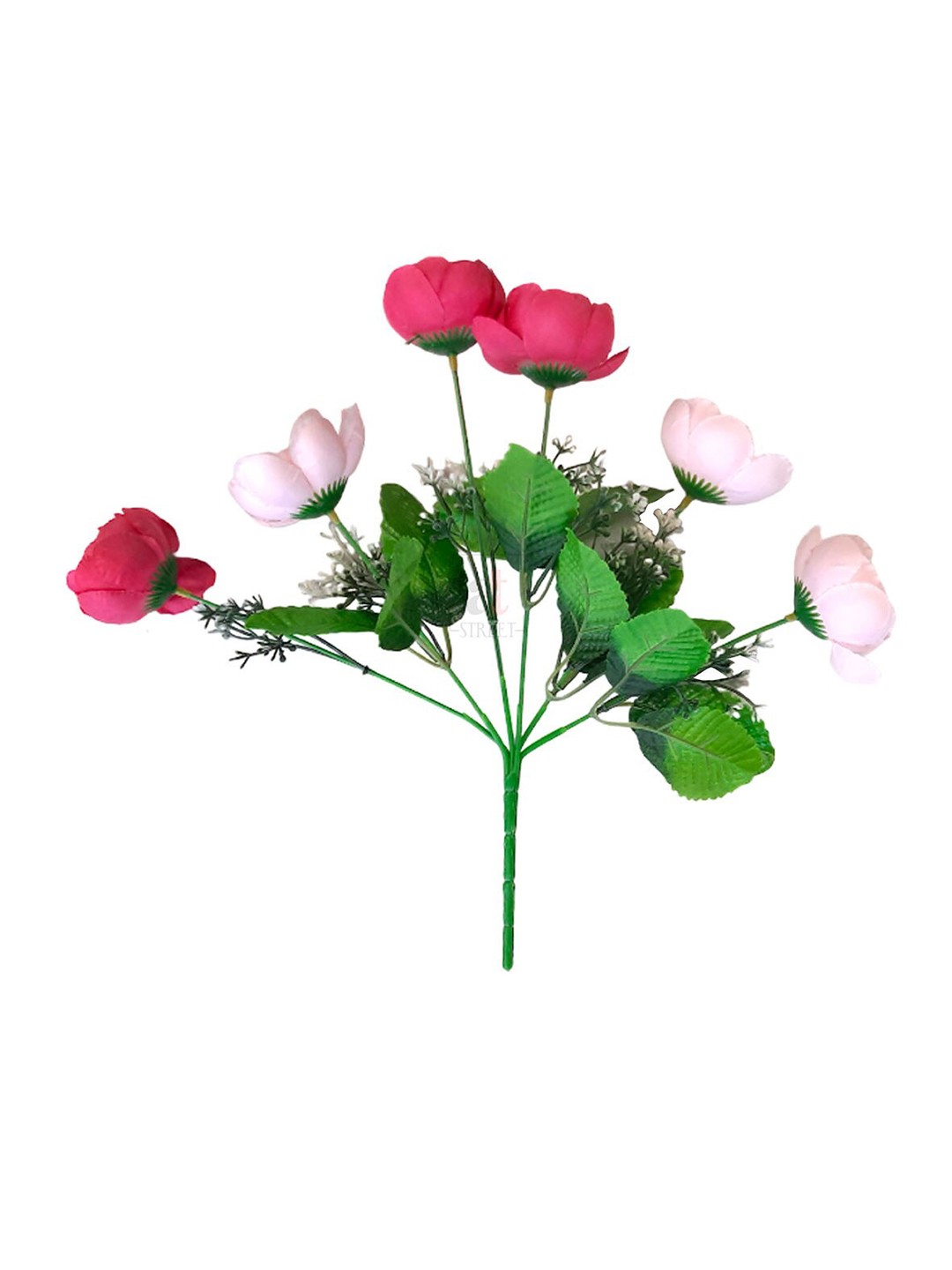 

Art Street 6 Heads Peony Silk Artificial Flowers, Pink