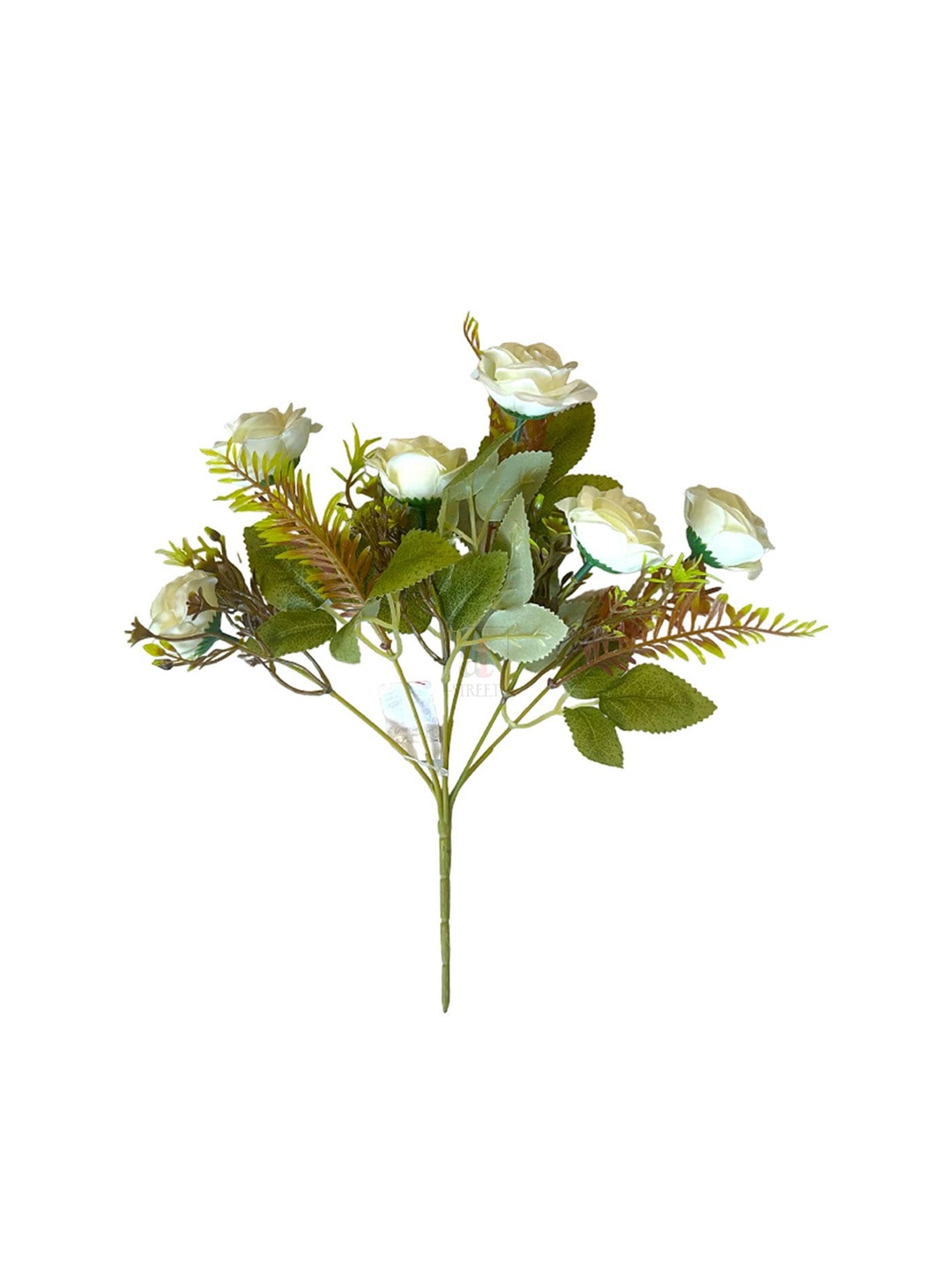 

Art Street Rose Silk Artificial Flower, White