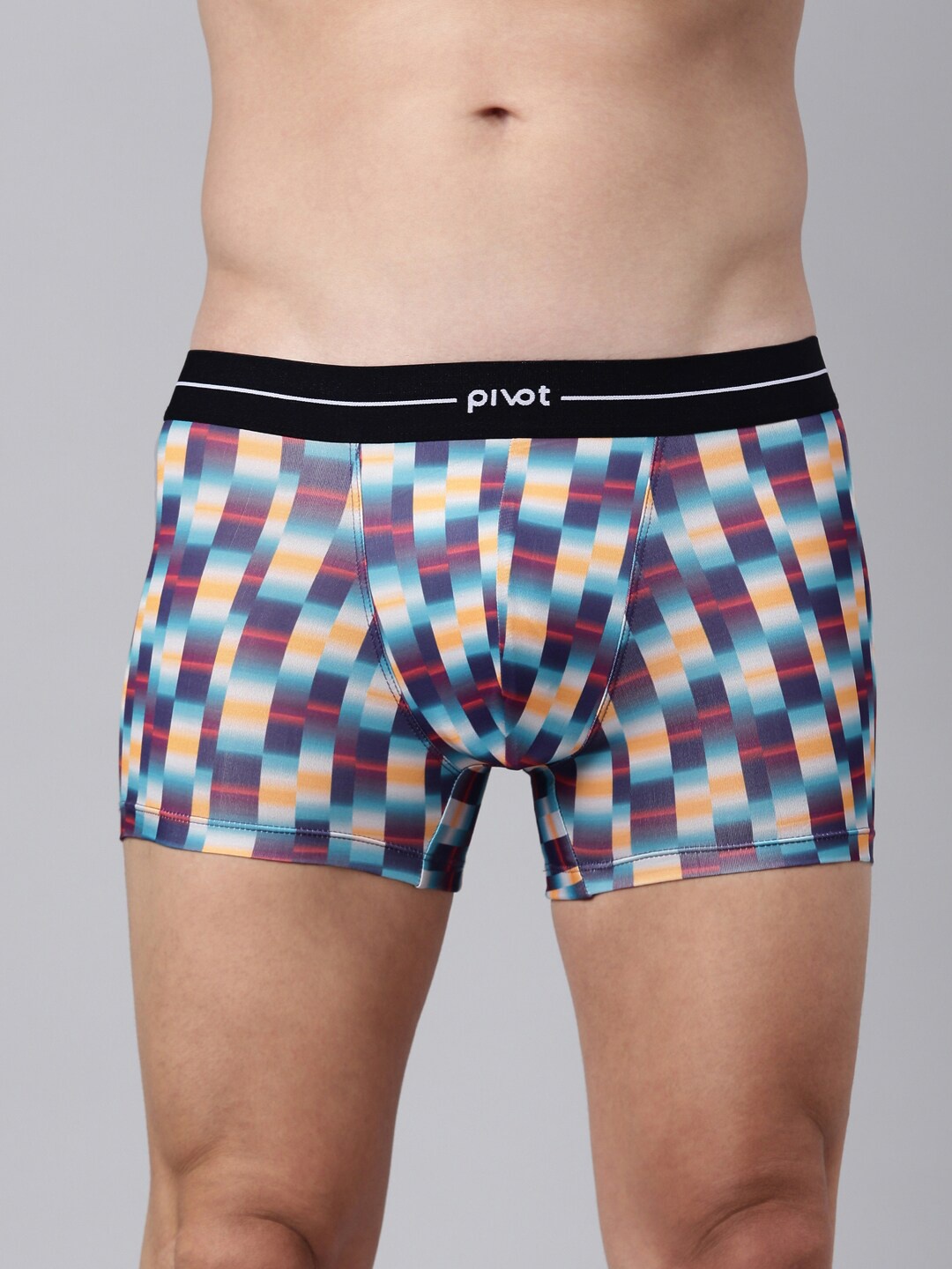 

pivot Men Geometric Printed Trunks, Purple
