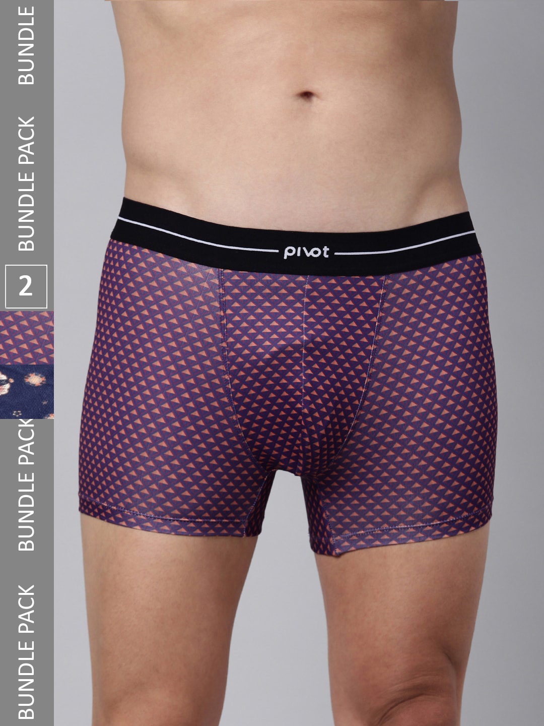 

pivot Men Pack Of 2 Printed Trunks PT-S23-P2-TRK-08, Assorted