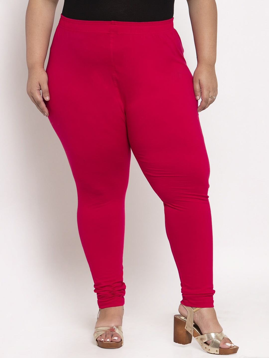 

TAG 7 Women Plus Size Ankle-Length Leggings, Pink