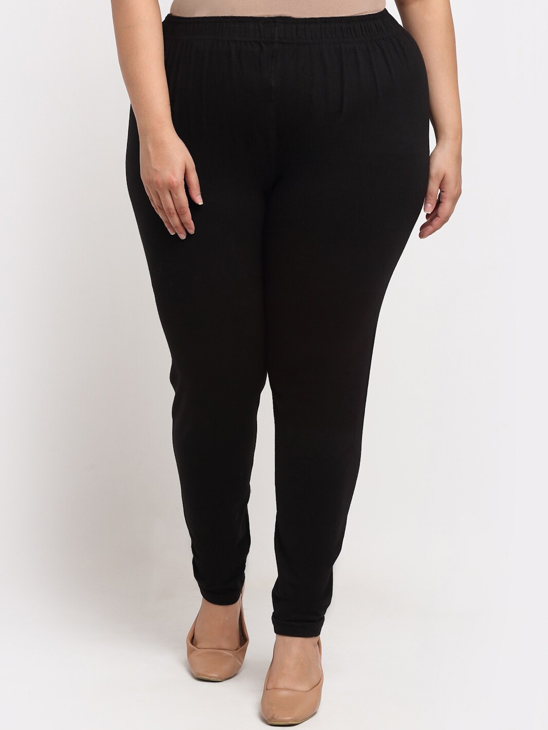

TAG 7 PLUS Women Ankle-Length Ethnic Leggings, Black