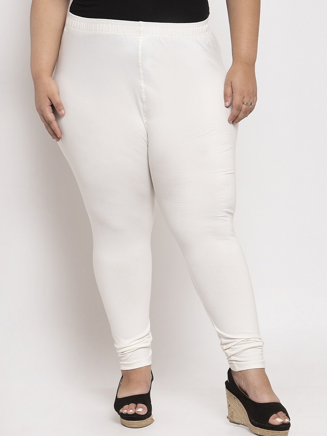 

TAG 7 PLUS Women Churidar-Length Ethnic Leggings, White