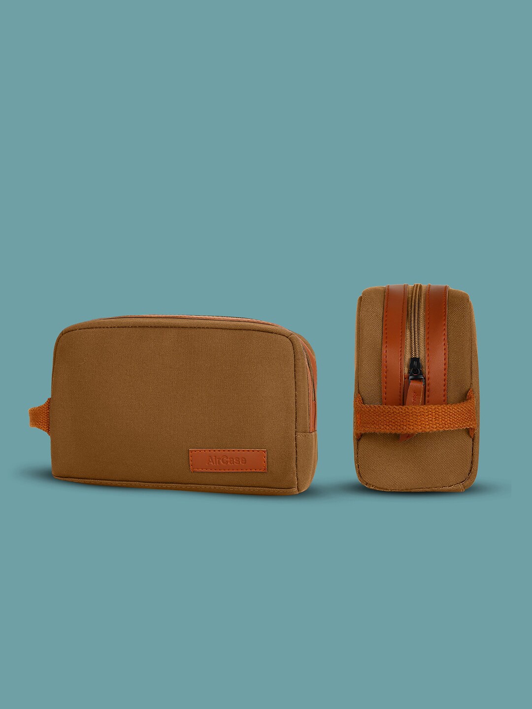 

AirCase Leather Toiletry Bag, Mustard