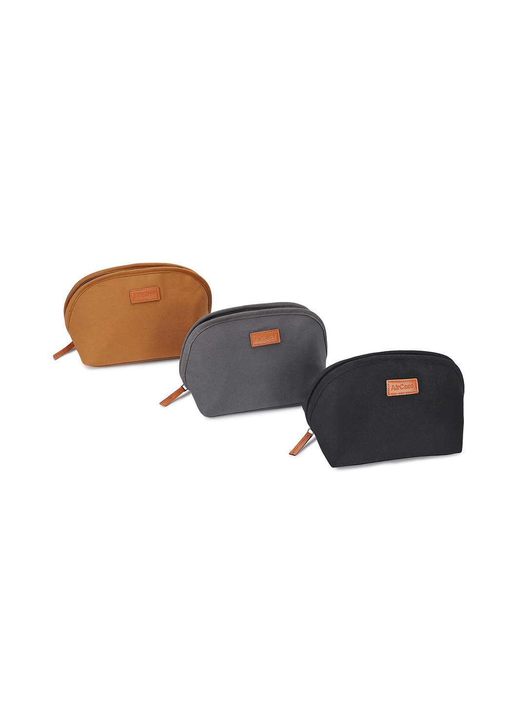 

AirCase Leather Multi-Utility Travel Organizer Pouch, Grey