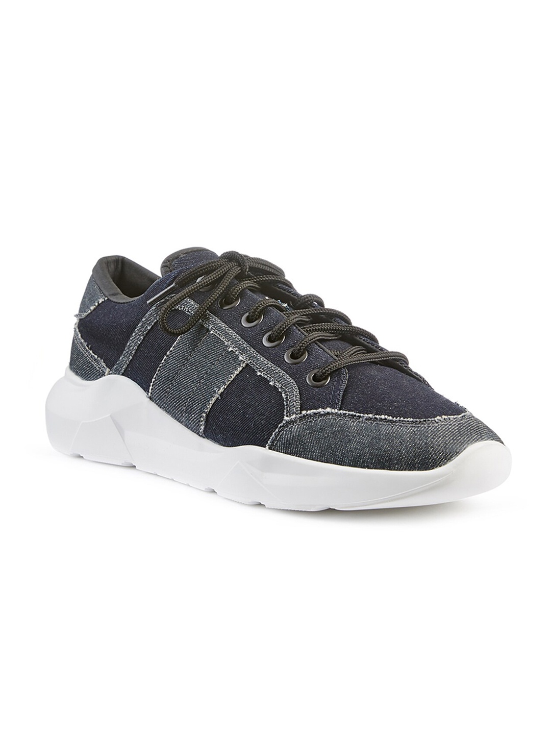

FREESOUL FREEFLOYD Textured Textile Contrast Sole Sneakers, Blue
