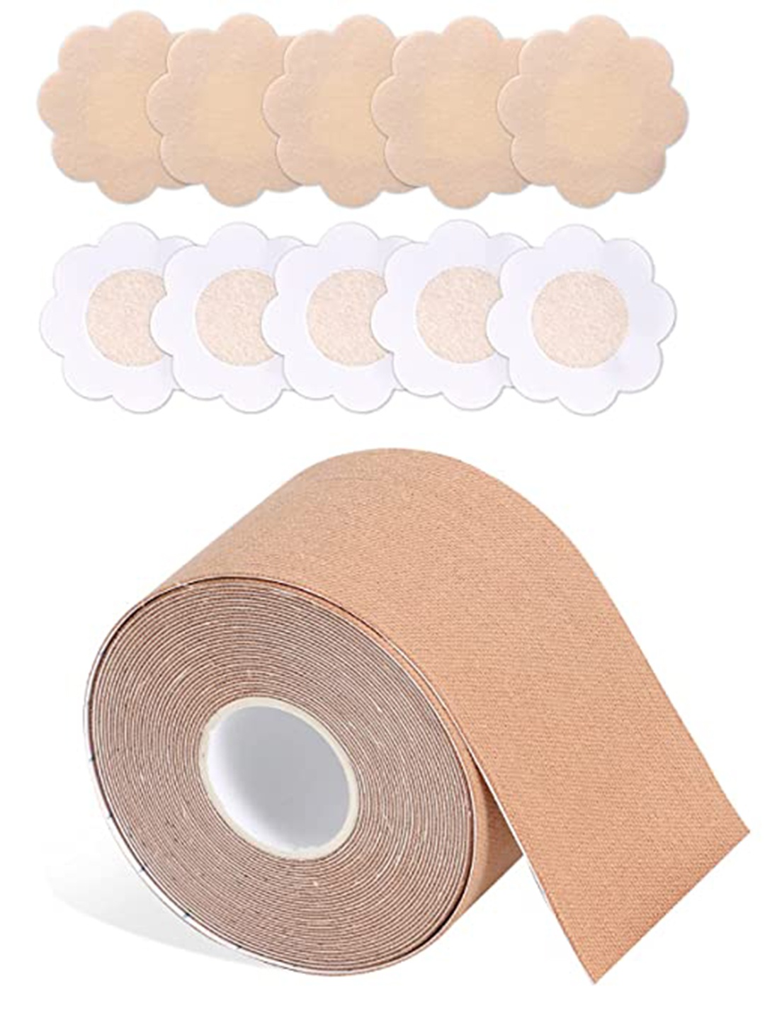 

BRACHY Solid Breast Lift Tape & 10 Nipple Pasties, Nude