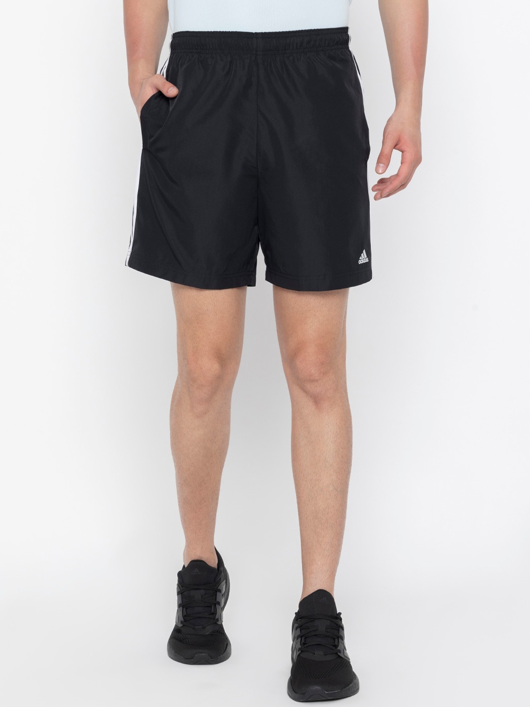 

ADIDAS Men Brand Logo Printed Shorts, Black
