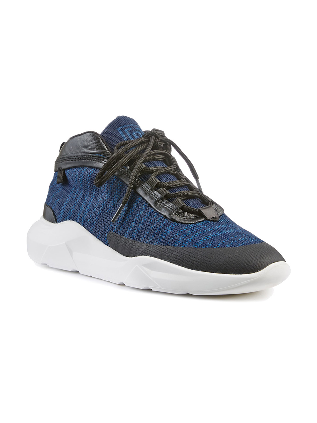 

FREESOUL FREEBEAT COLLEGIATE Woven Design Textile Contrast Sole Sneakers, Navy blue