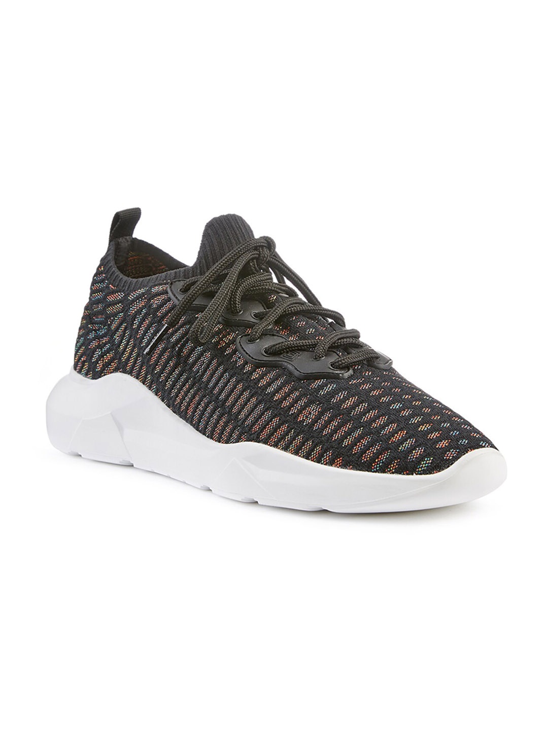 

FREESOUL FREECLOSE Woven Design Textile Contrast Sole Sneakers, Grey