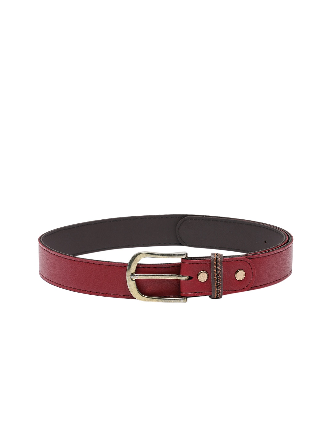 

Baggit Women Textured PU Casual Belt, Red