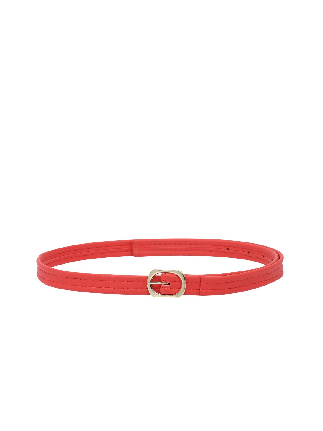 

Baggit Women Solid PU Casual Slim Belt, Red